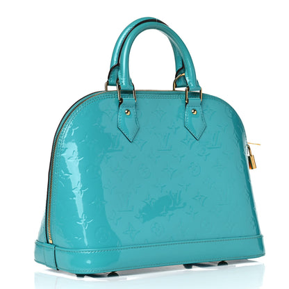 Louis Vuitton Vernis Alma PM Blue Lagon 2 of 15
