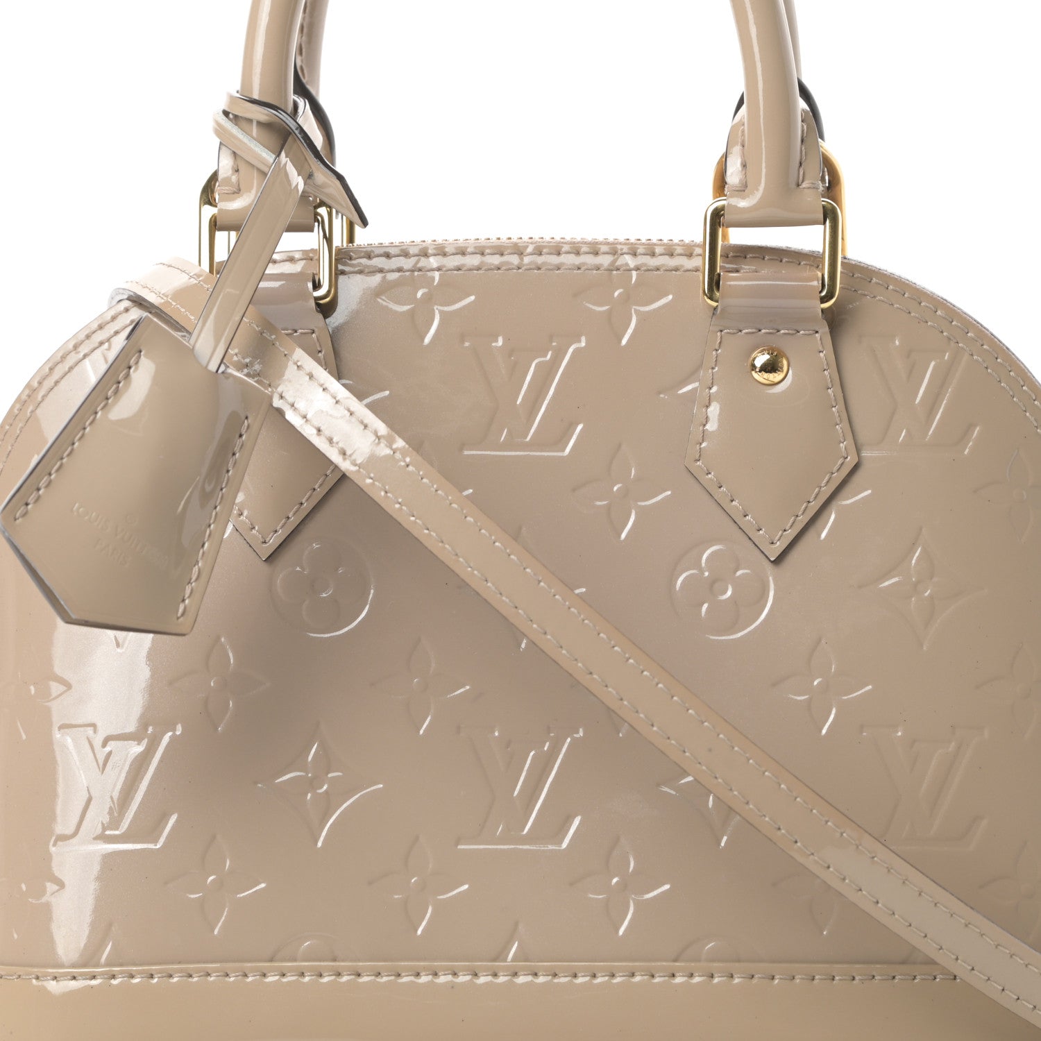 Louis Vuitton Vernis Alma BB Galet 9 of 11