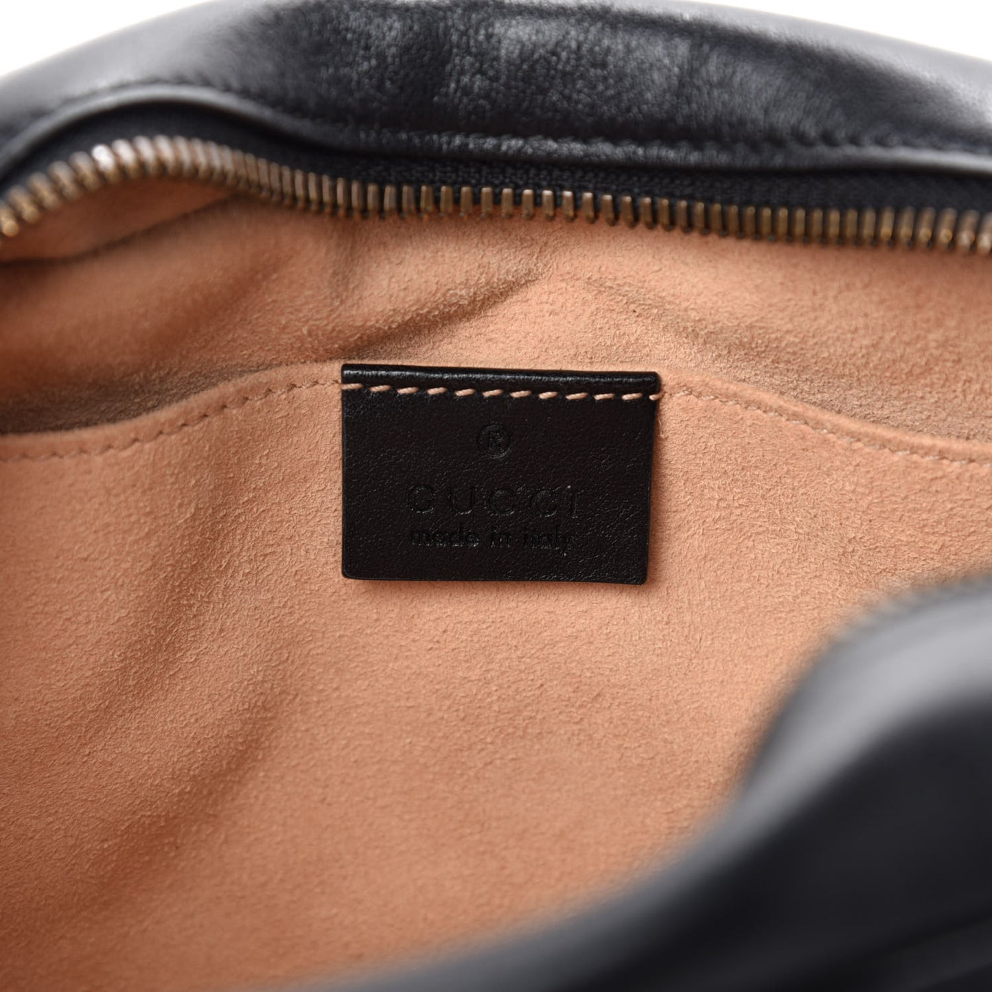 Calfskin Matelasse Small GG Marmont Chain Shoulder Bag Black