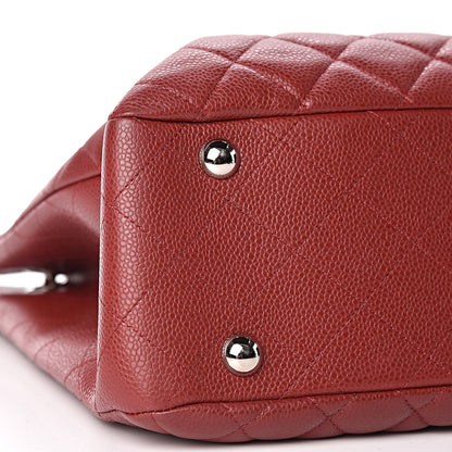 Chanel Caviar Quilted Flap Tote Red 10 of 11