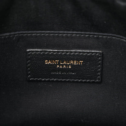 Saint Laurent Calfskin Matelasse Monogram Lou Camera Bag Black 6 of 10