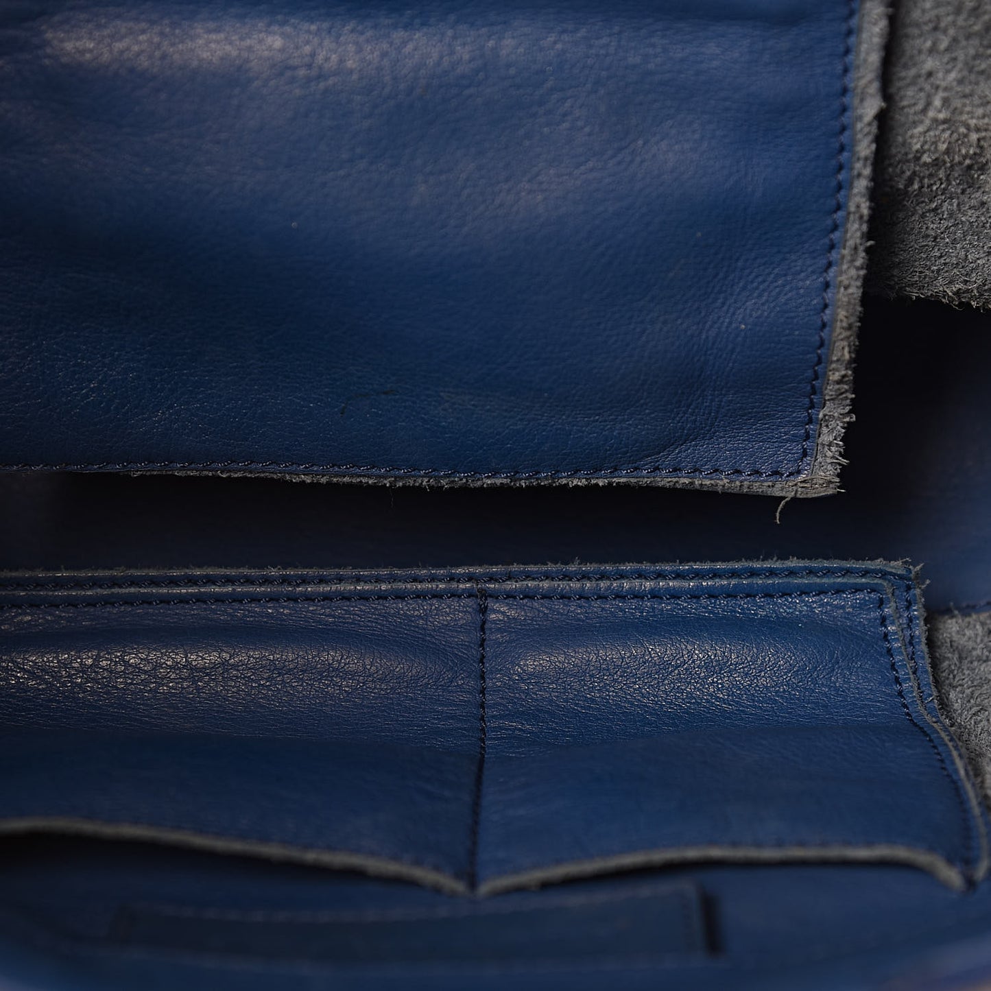 Veau Mini Papier Tote Blue