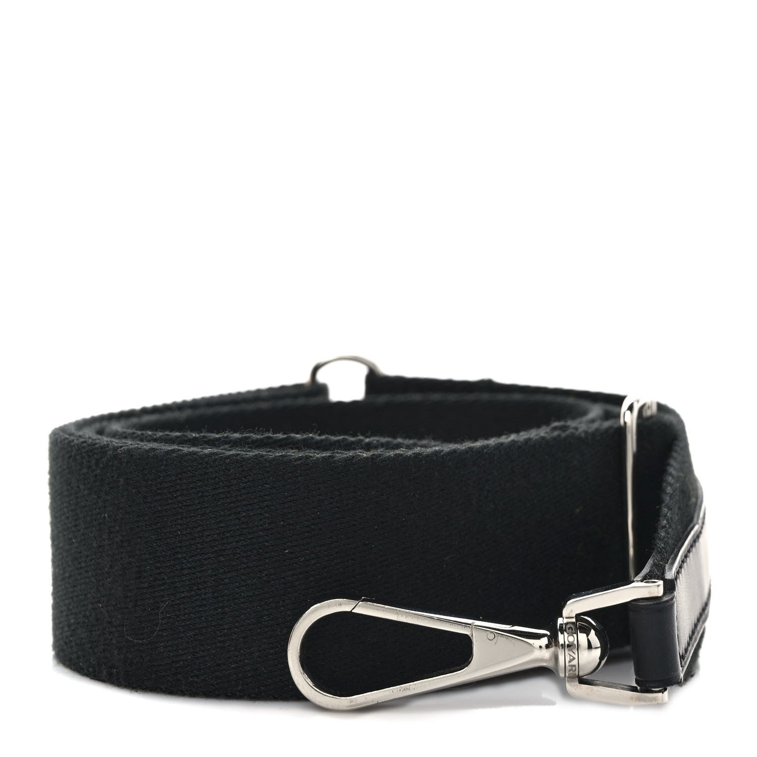 Goyard Canvas Calfskin Adjustable Shoulder Strap Black 1 of 4