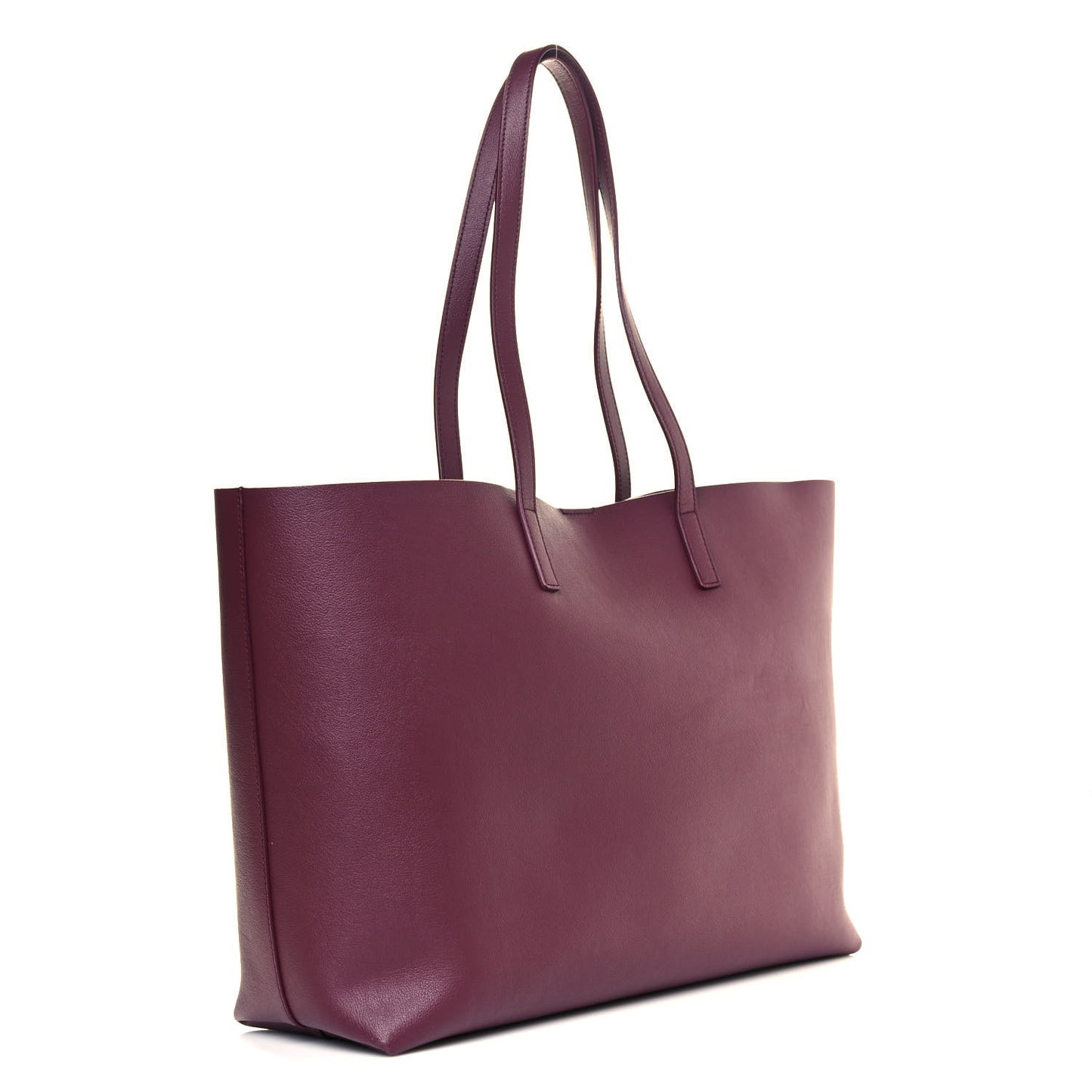 Calfskin Large Shopping Tote Bordeaux