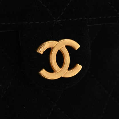 Chanel Suede Quilted Medium Chanel 25 Handbag Black 13 of 13