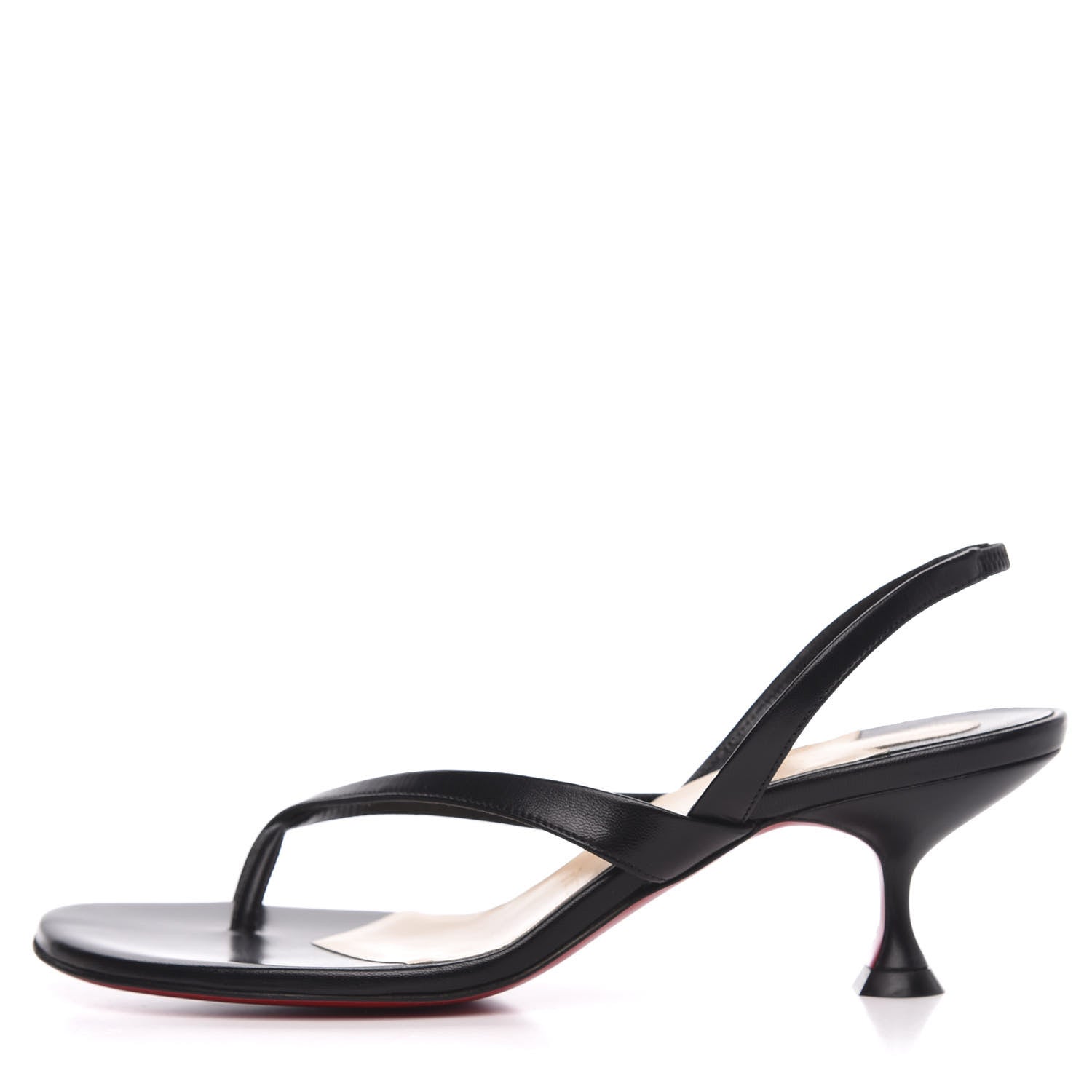 Christian Louboutin Kid Taralita 55 Thong Sandals 37 Black 1 of 8