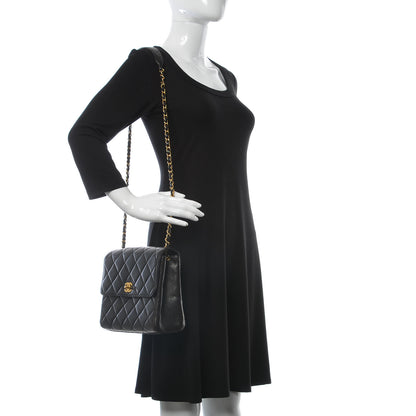 Chanel Lambskin Quilted Shoulder Bag Black 2 of 15