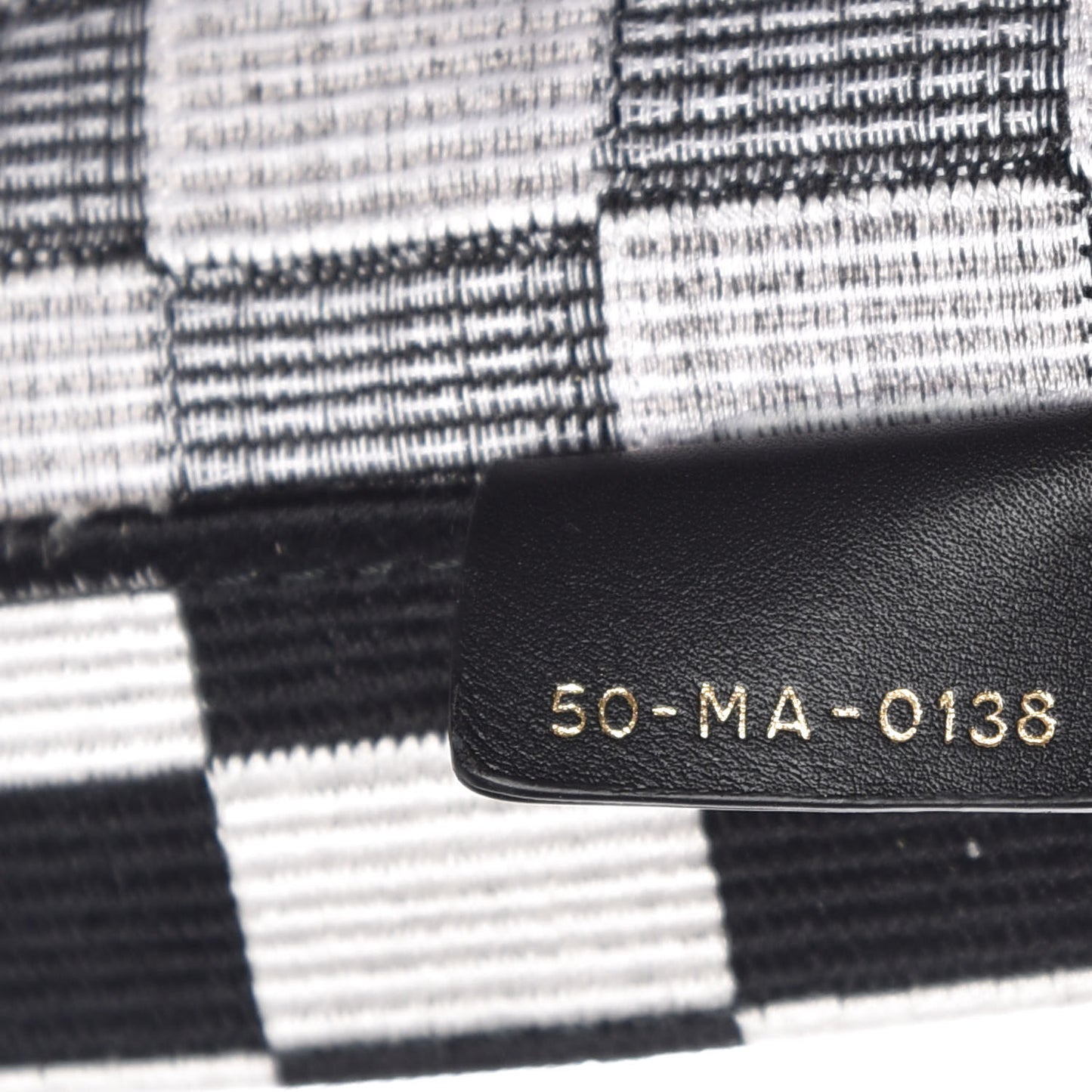 Canvas Embroidered Checkered Book Tote Black White