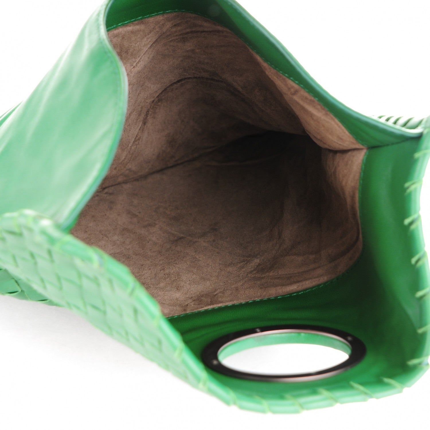 Bottega Veneta Nappa Intrecciato Turnlock Clutch Green 5 of 7