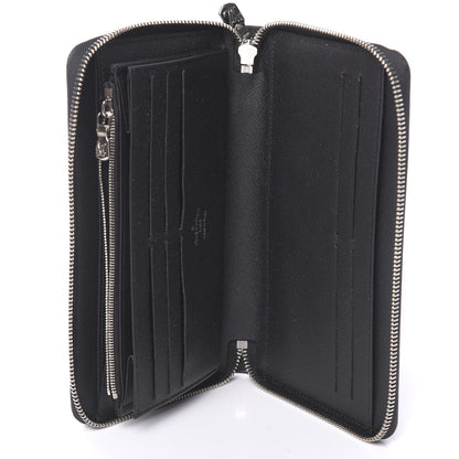 Louis Vuitton Taiga Zippy Organizer Wallet Black 5 of 7