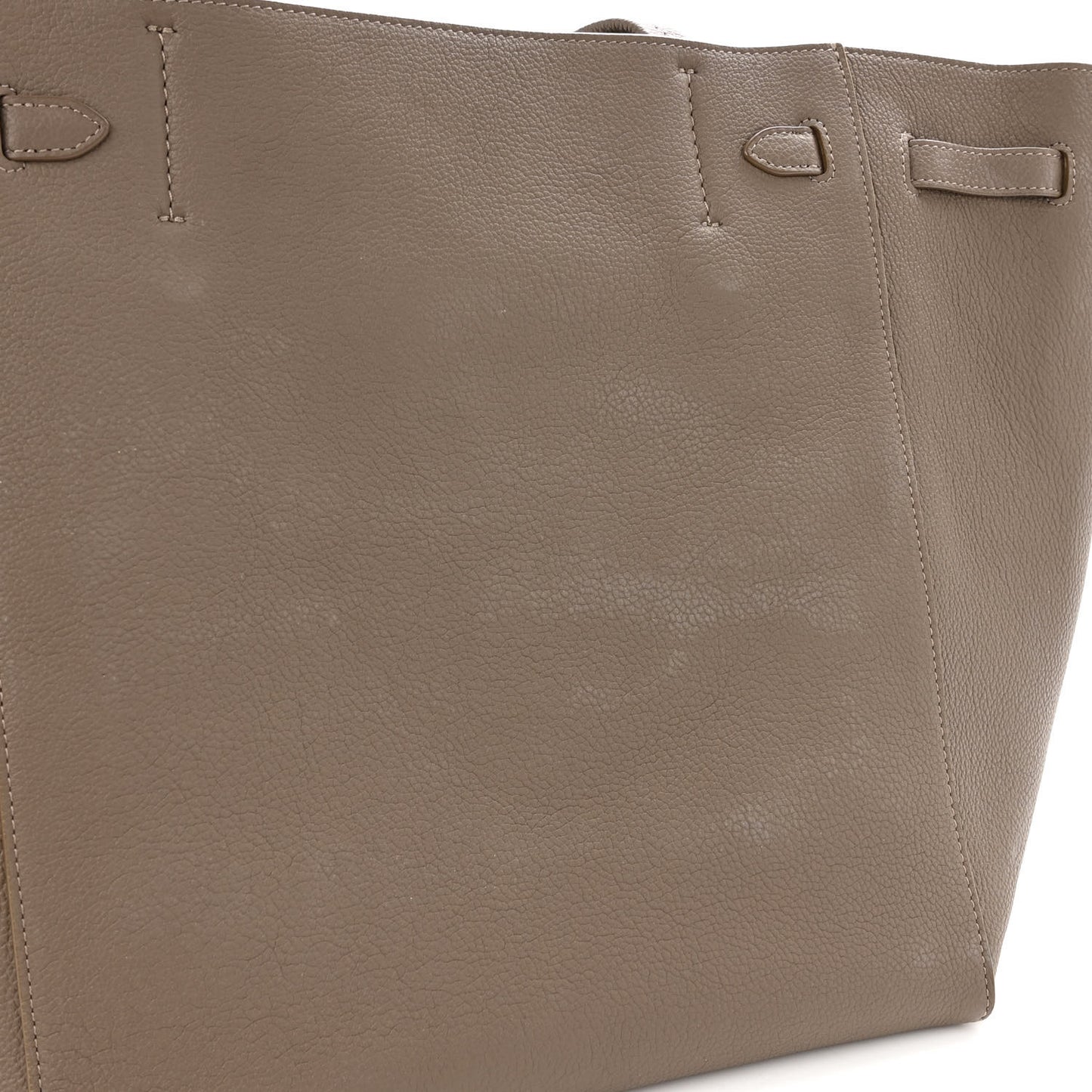 Soft Grained Calfskin Small Belt Cabas Phantom Taupe