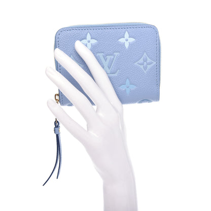 Louis Vuitton Empreinte Monogram Giant By The Pool Zippy Coin Purse Summer Blue 2 of 7