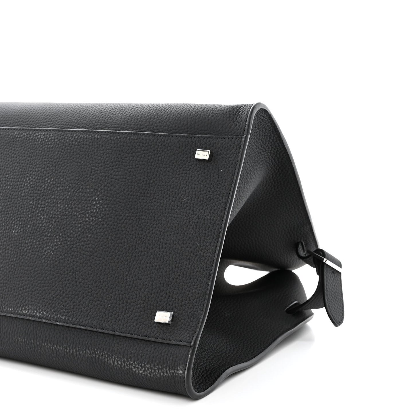 Matte Grained Calfskin Soft Margaux 15 Black