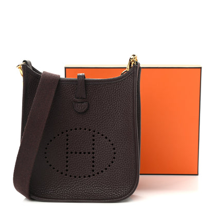 Hermes Taurillon Clemence Evelyne TPM Rouge Sellier 10 of 10