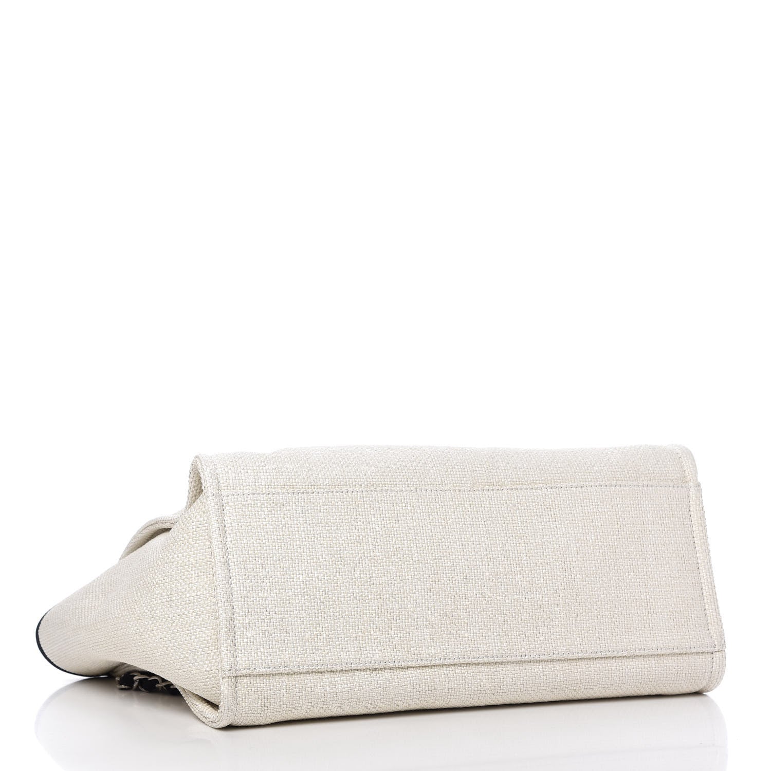 Chanel Canvas Medium Deauville Tote White 4 of 10