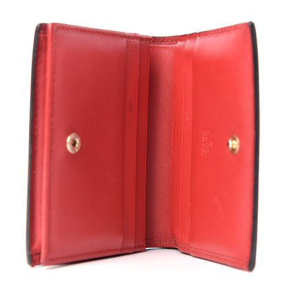 Gucci GG Supreme Monogram Blooms Card Case Beige Blue Navy Hibiscus Red 5 of 7