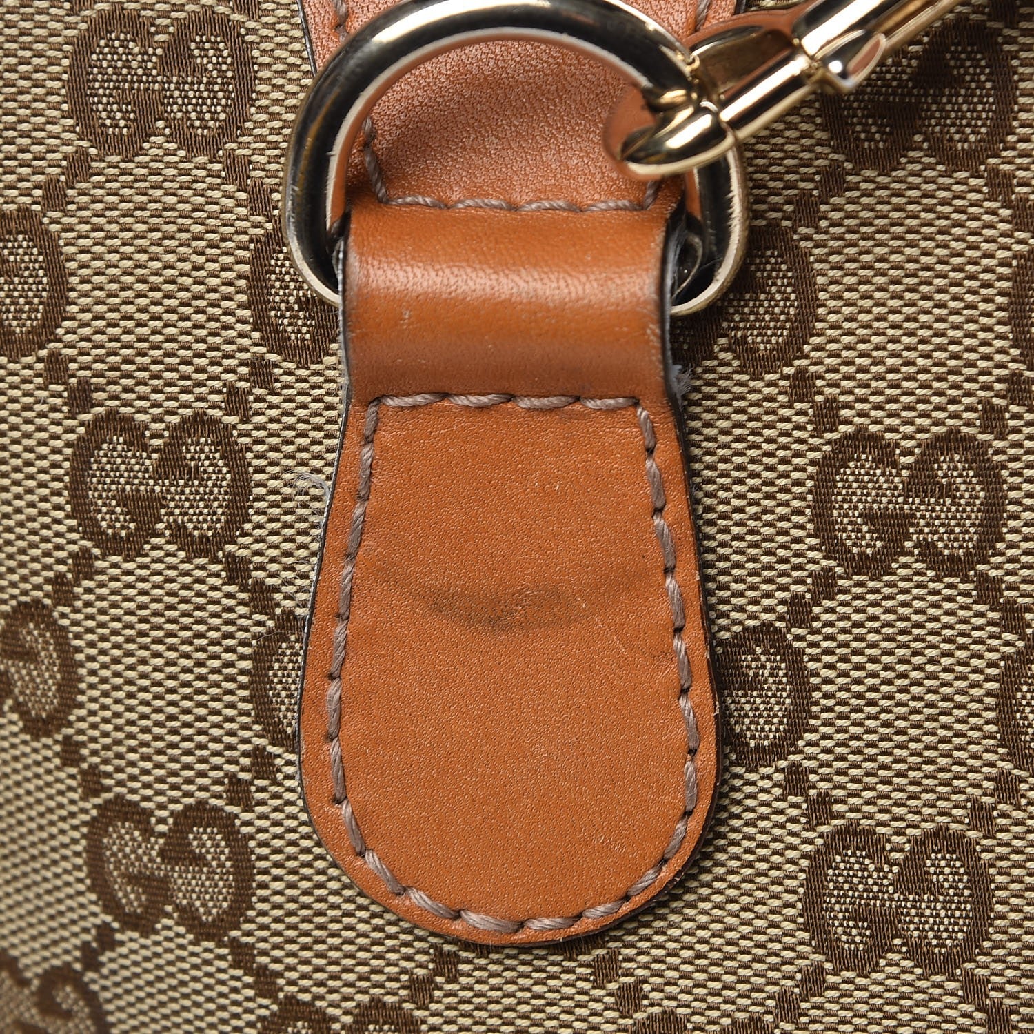 Gucci Monogram Vintage Web Medium Boston Tobacco 15 of 17