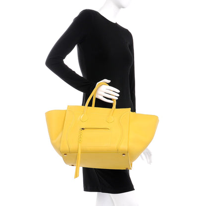Celine Smooth Calfskin Medium Phantom Luggage Sun Yellow 2 of 27