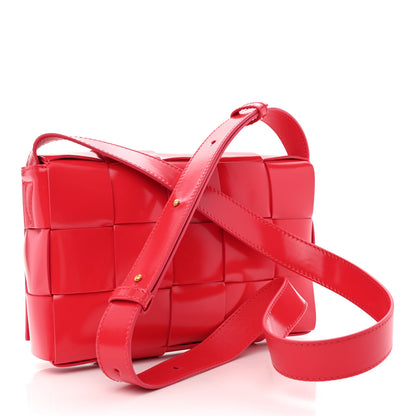 Bottega Veneta Patent Maxi Intrecciato Cassette Crossbody Bag Firework 3 of 10