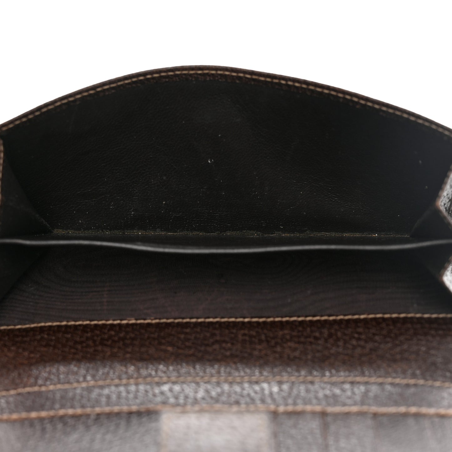 Crystal Monogram Continental Charmy Wallet Brown