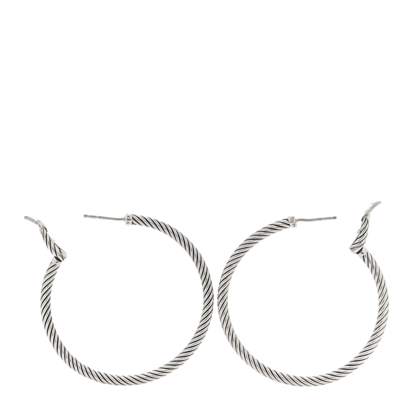 Sterling Silver Medium Cable Classics Hoop Earrings