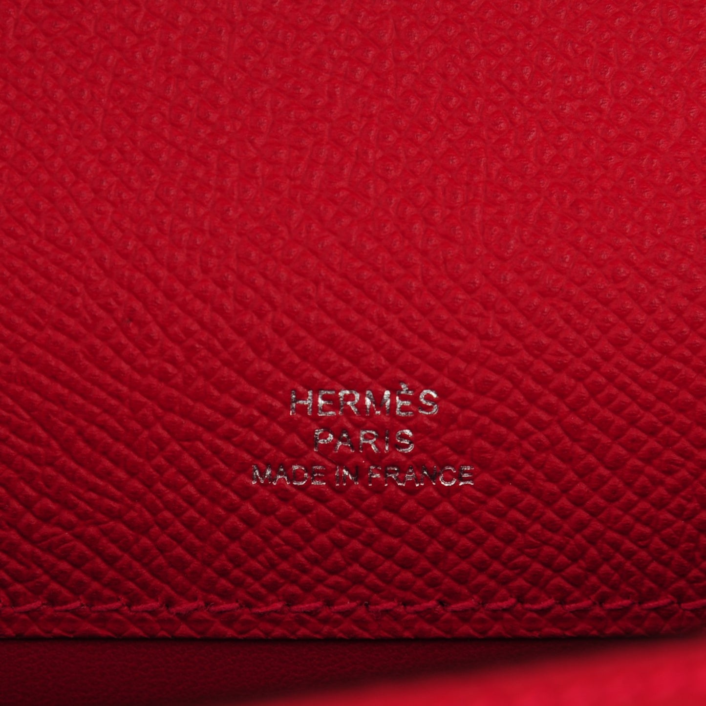 Epsom Kelly Pochette Clutch Rouge Casaque