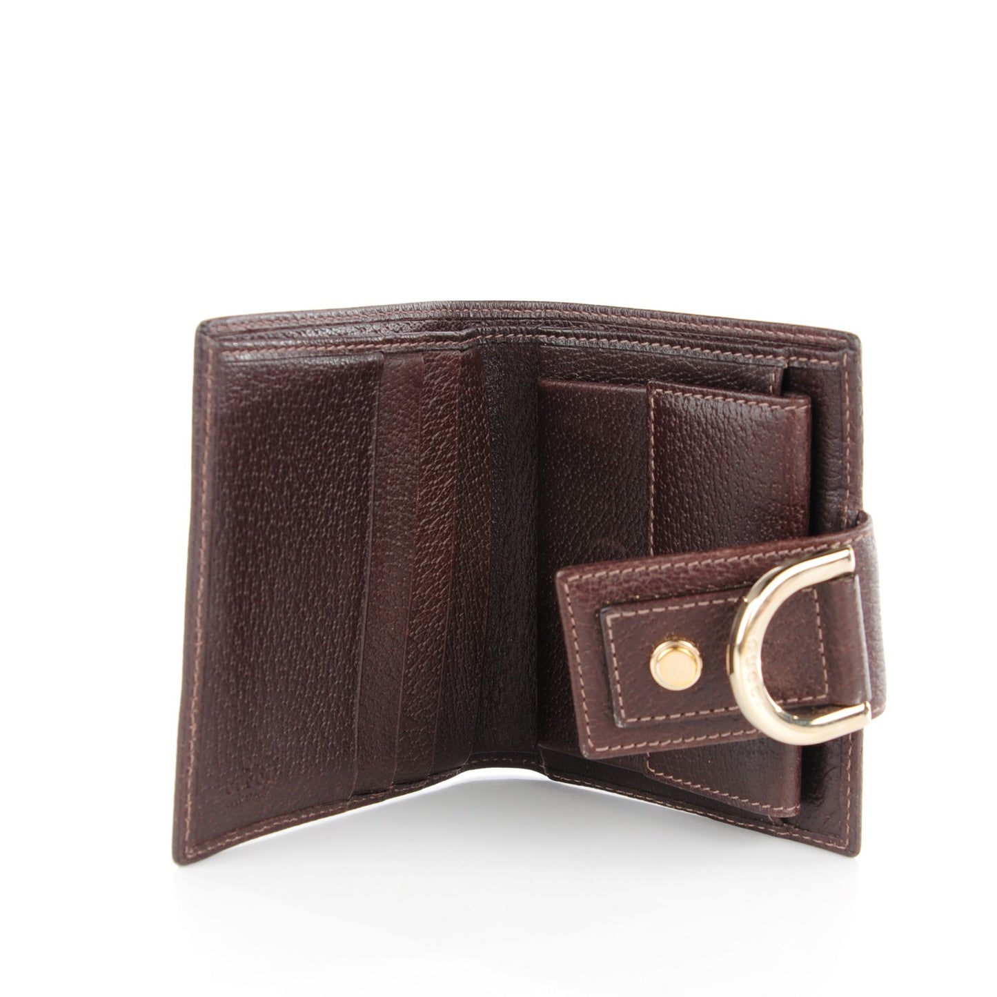 Monogram Abbey Compact Wallet Dark Brown