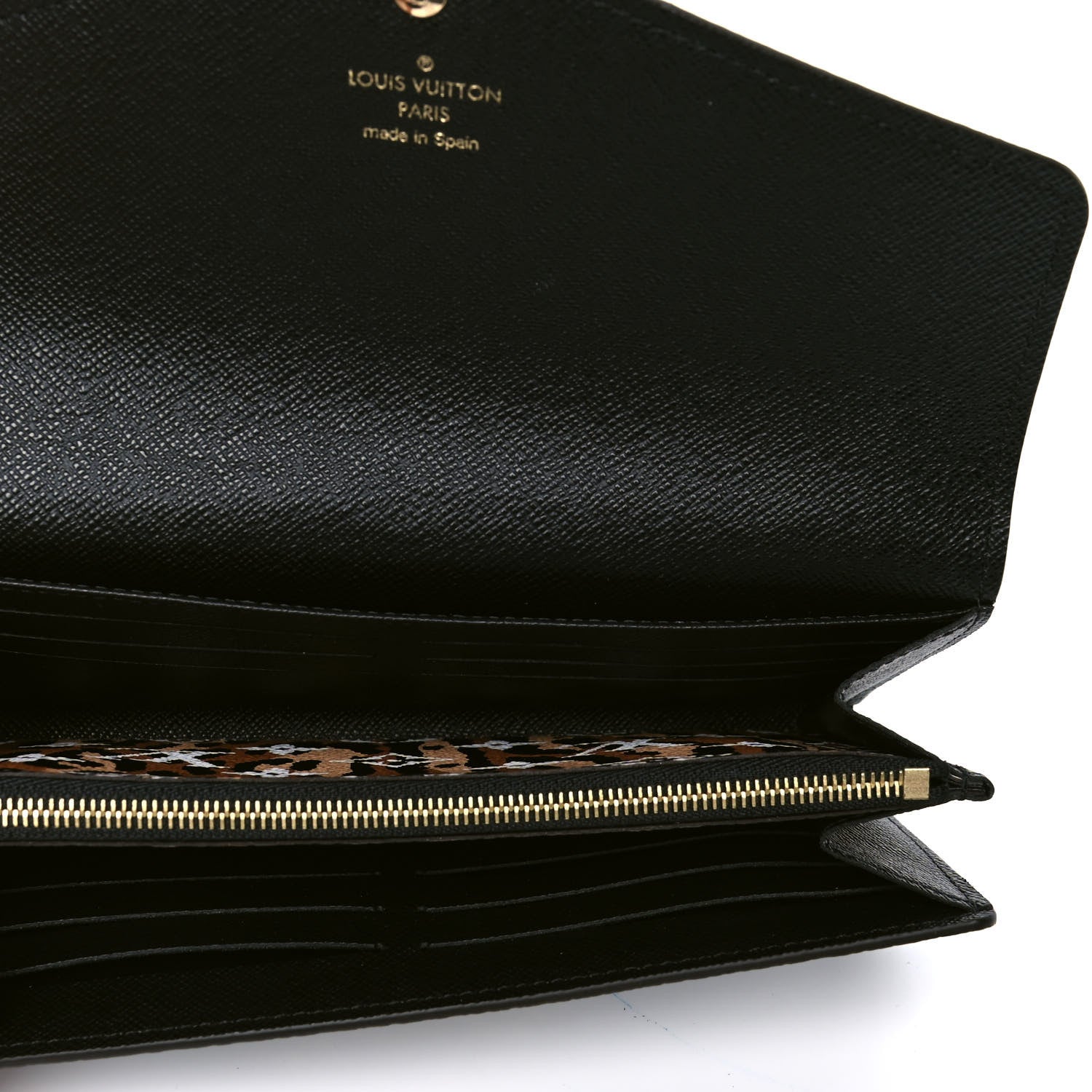 Louis Vuitton Monogram Giant Jungle Sarah Wallet Black 7 of 8