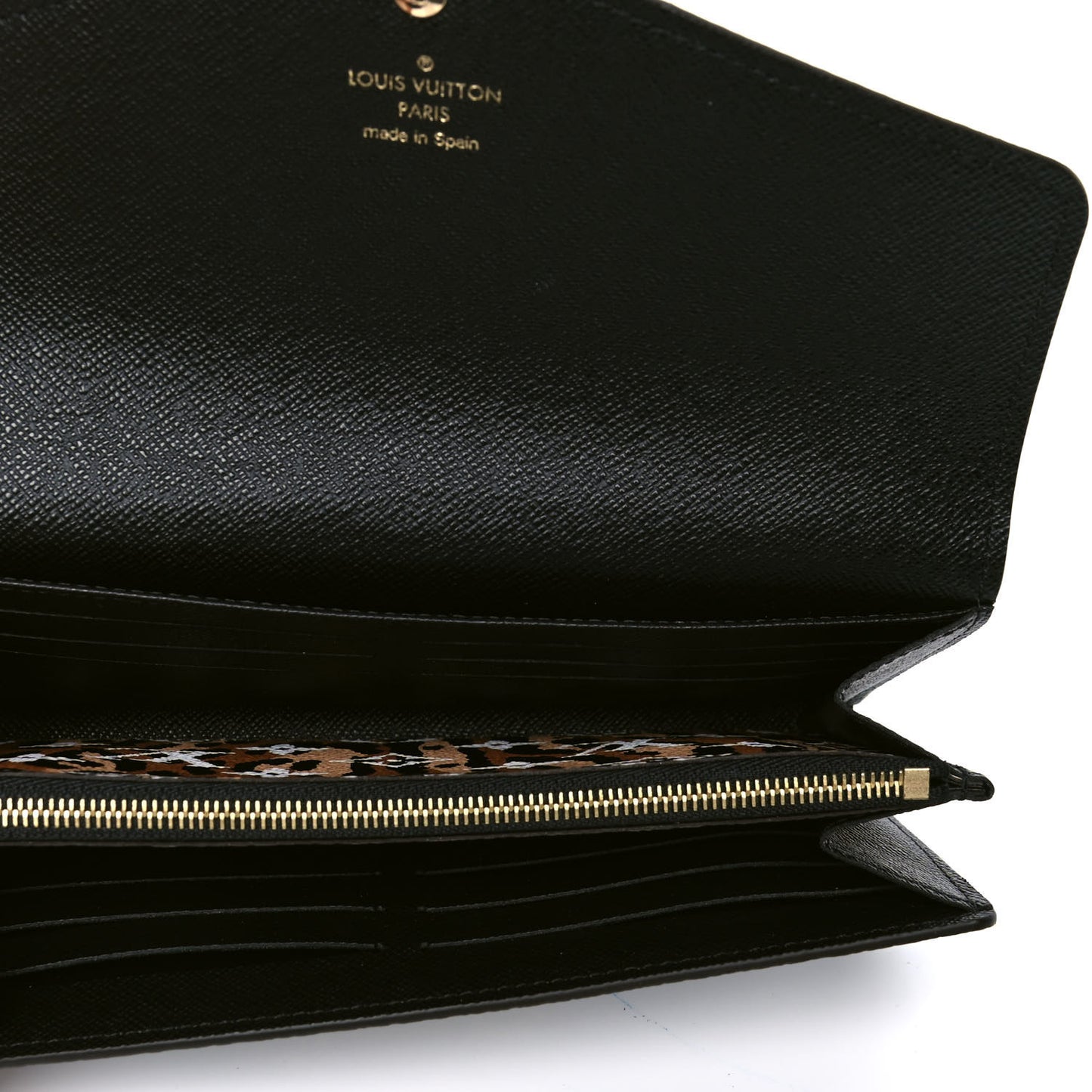 Monogram Giant Jungle Sarah Wallet Black