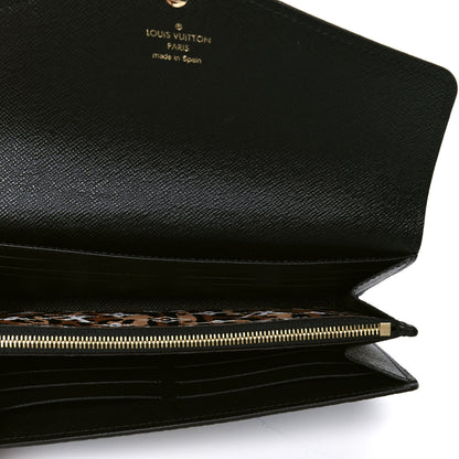 Louis Vuitton Monogram Giant Jungle Sarah Wallet Black 5 of 5