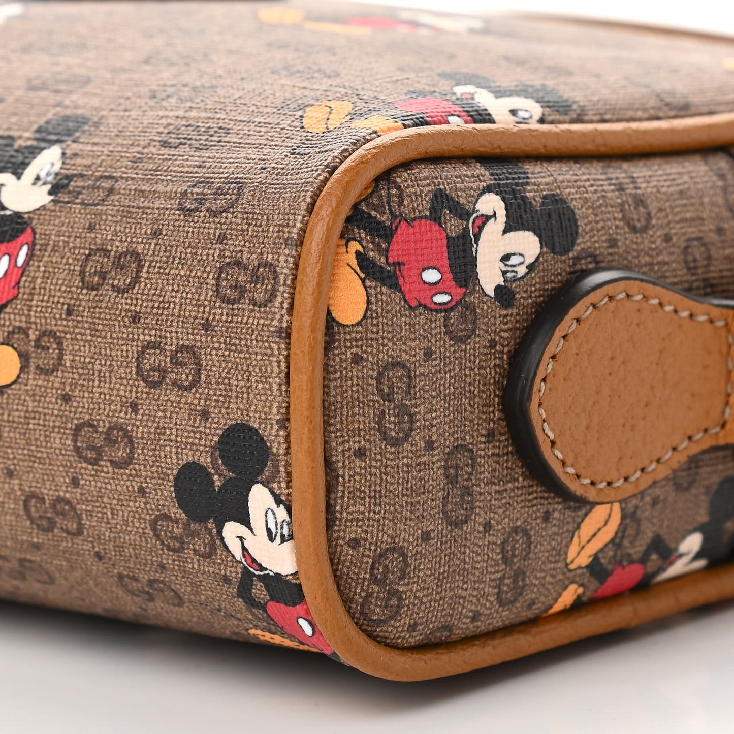 X DISNEY Mini Vintage GG Supreme Monogram Mickey Mouse Shoulder Bag Beige Vintage Sun Oil