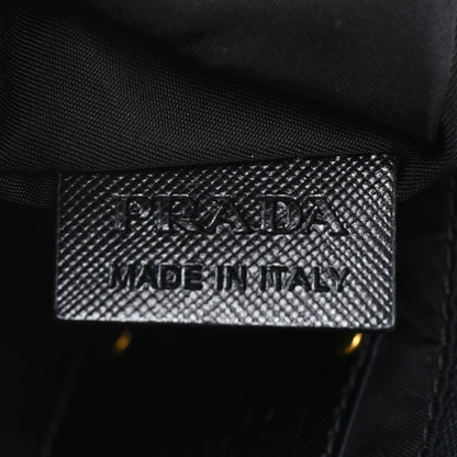 Prada Tessuto Nylon Saffiano Shopping Tote Black 7 of 11