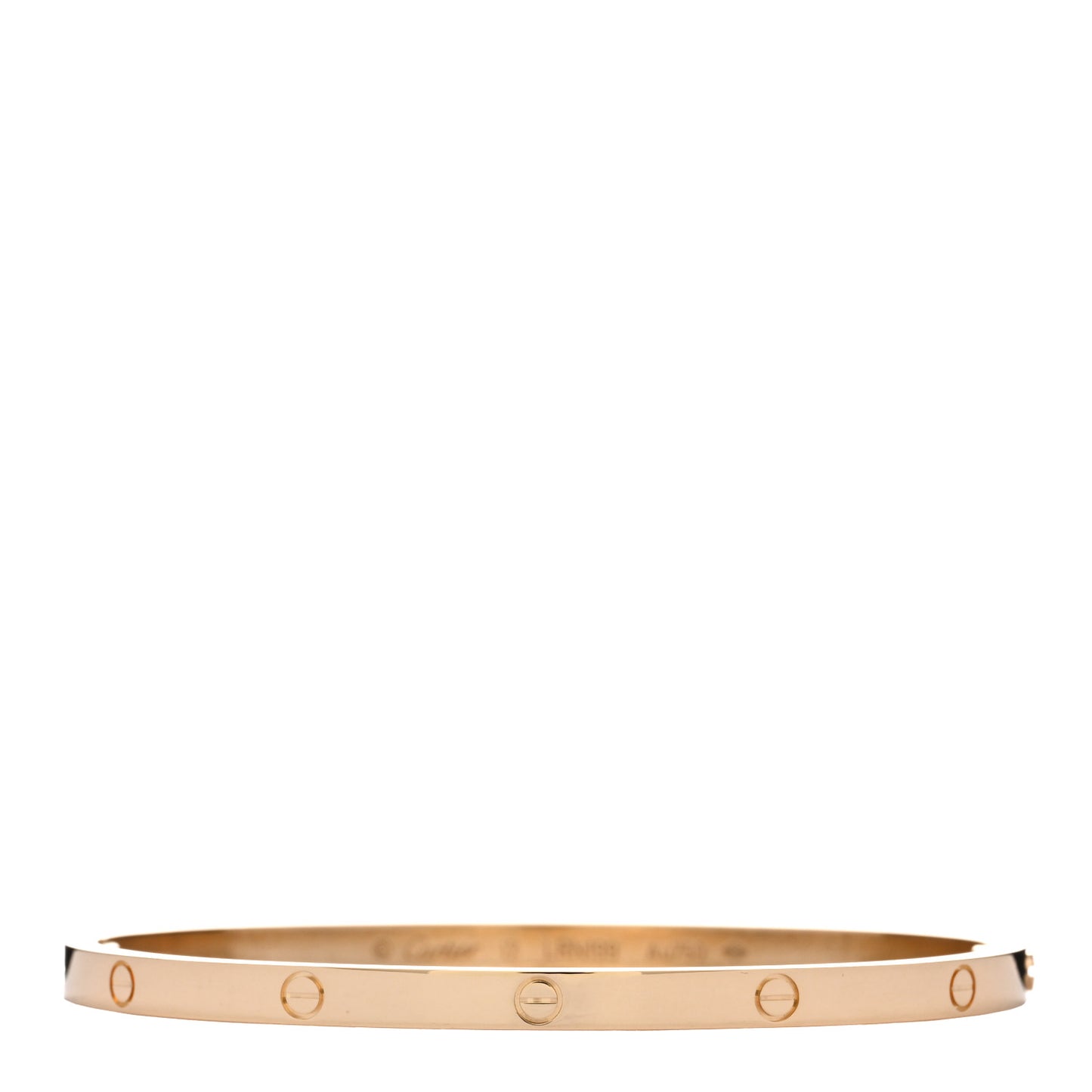 18K Yellow Gold Small LOVE Bracelet 17