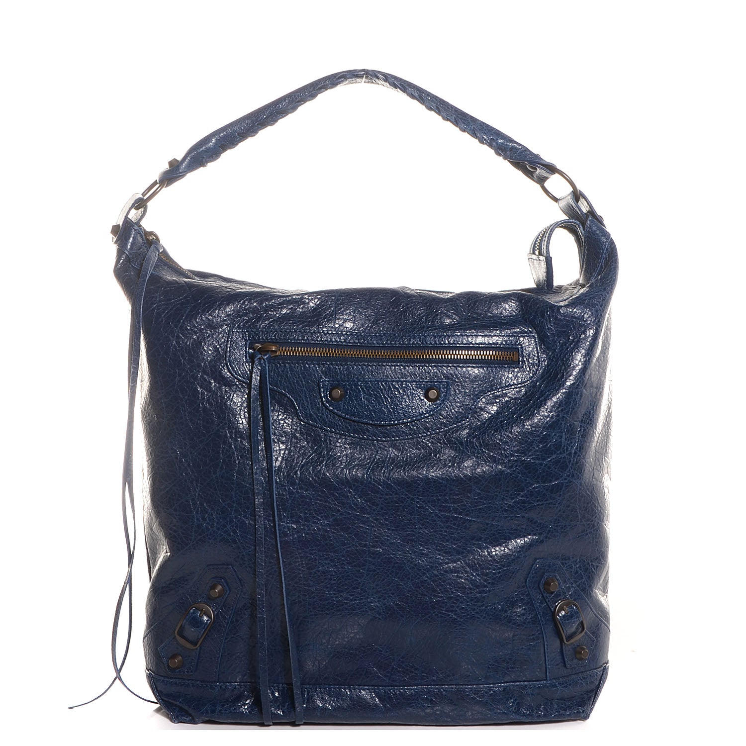 Balenciaga Agneau Classic Hardware Day Hobo Bleu Mineral 1 of 12