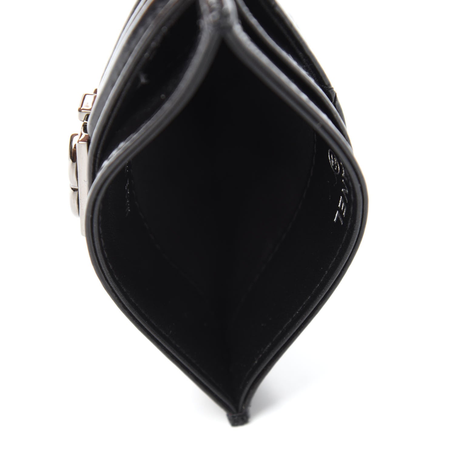 Chanel Glazed Calfskin Quilted Boy Card Holder Black 5 of 8