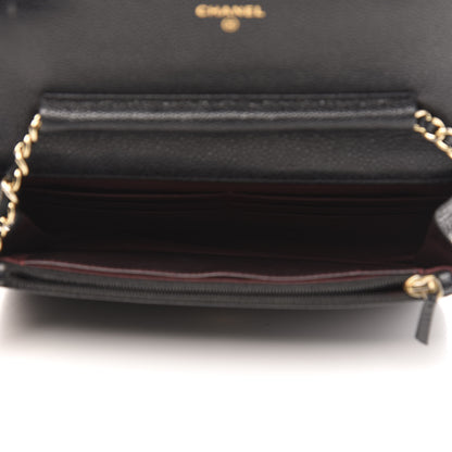 Chanel Caviar Quilted Wallet On Chain WOC Black 5 of 13