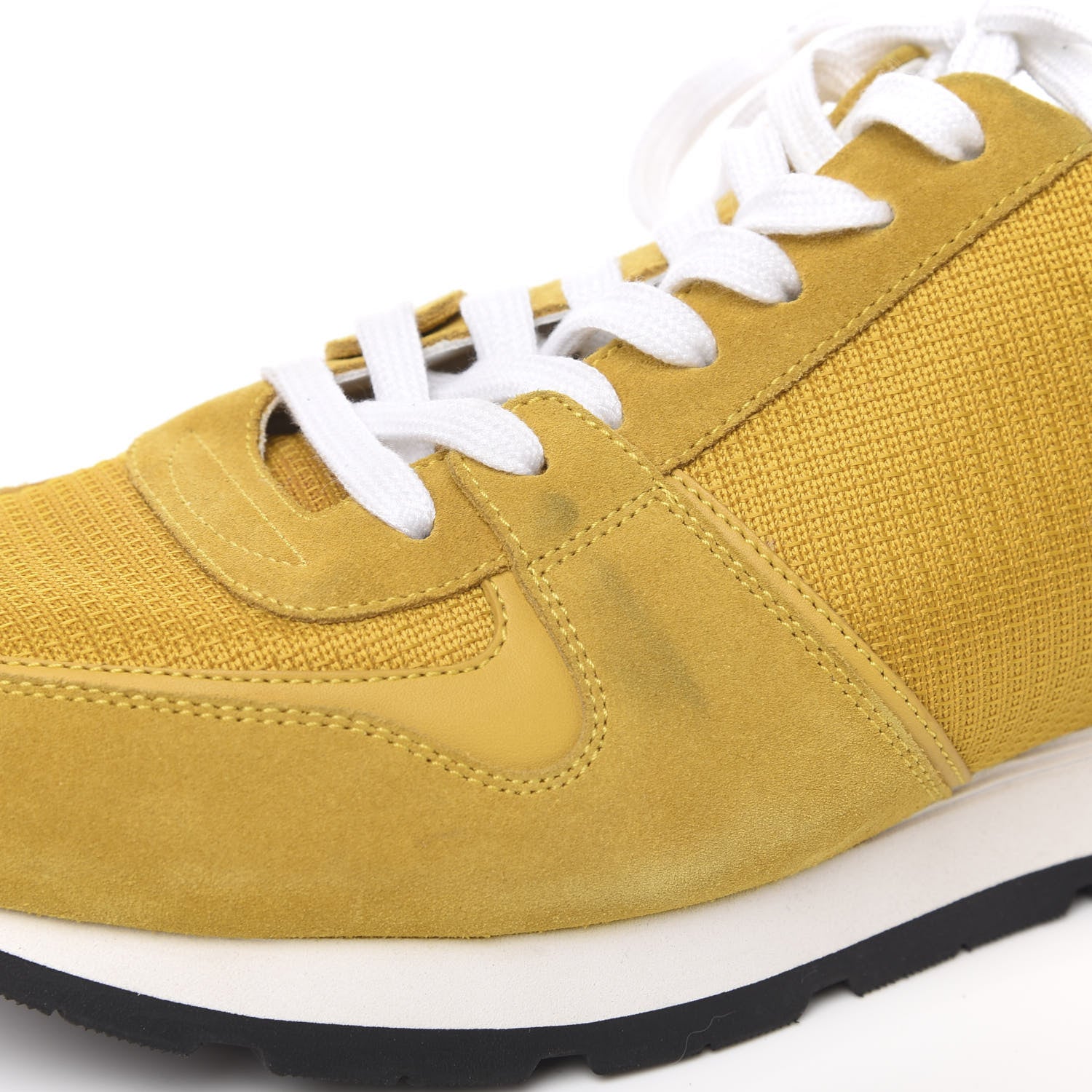 Louis Vuitton Calfskin Suede Abbesses Sneakers 8 Jaune 9 of 11