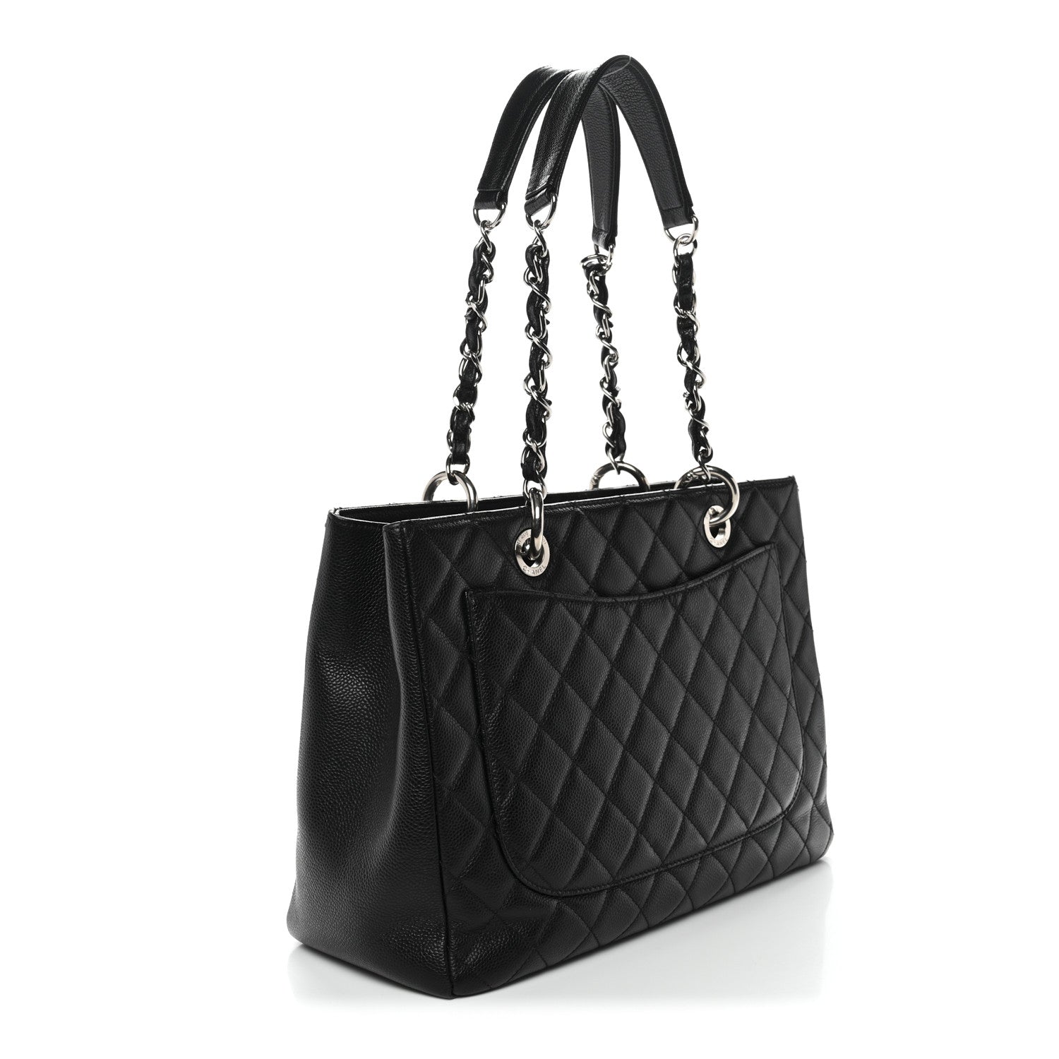 Chanel Caviar Quilted Grand Shopping Tote GST Black 2 of 10