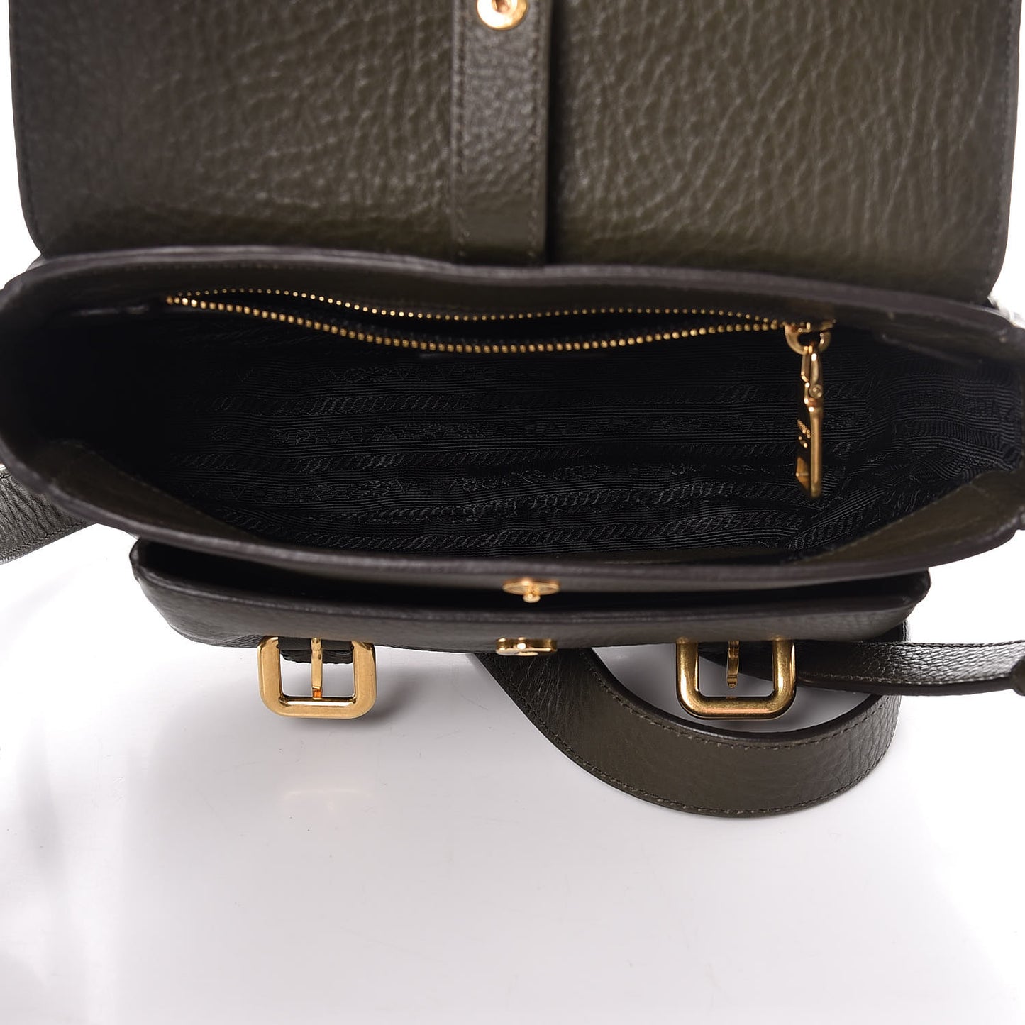 Vitello Daino Messenger Bag Militare