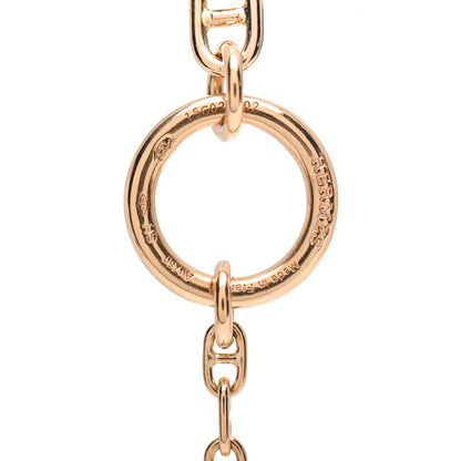 Hermes 18K Yellow Gold Diamond Chaine d'Ancre Enchainee Bracelet SH 4 of 5
