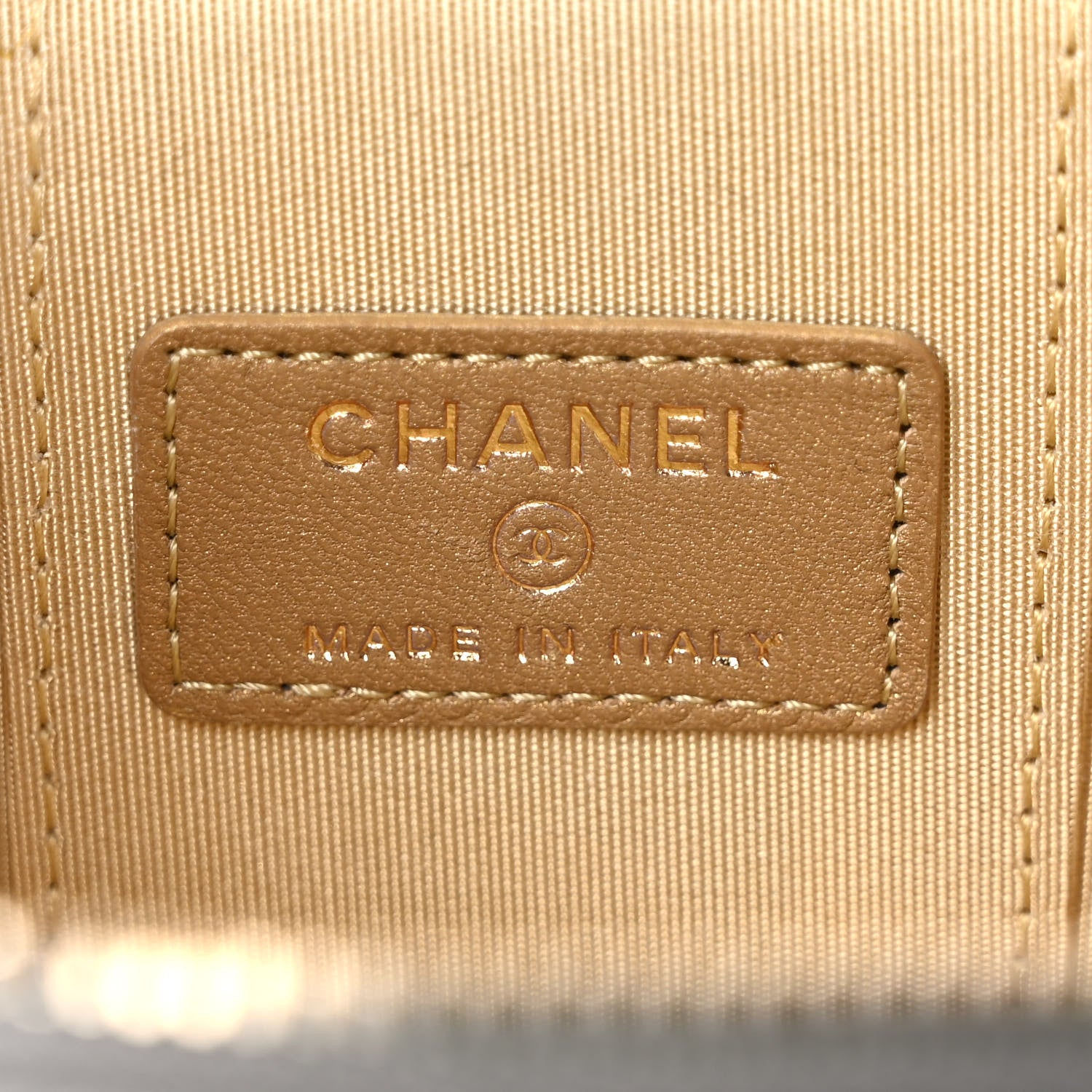 Chanel Lambskin Quilted Pearl Crush Mini Vanity Case With Chain Grey 6 of 10