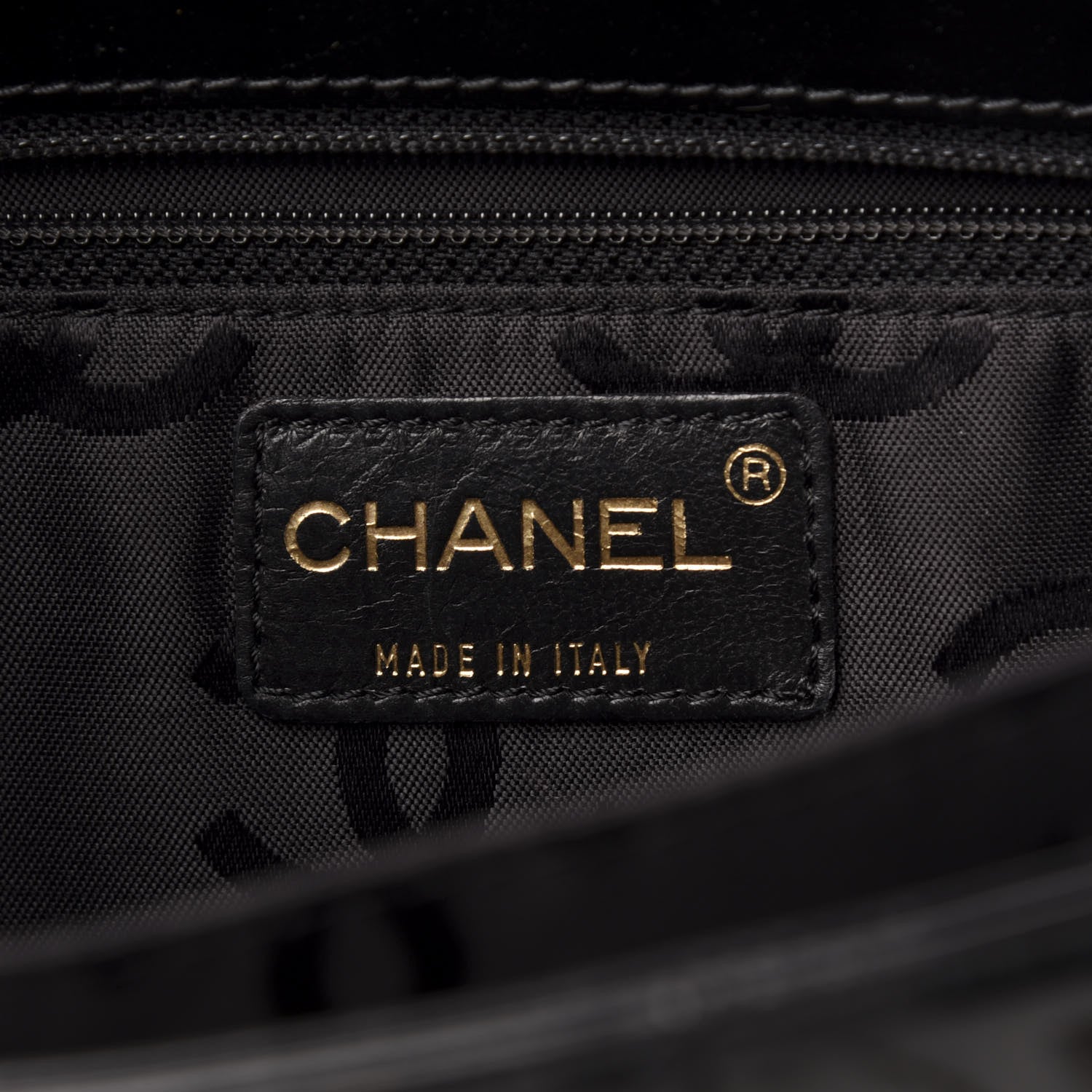 Chanel Patent Chocolate Bar CC Tote Black 8 of 9