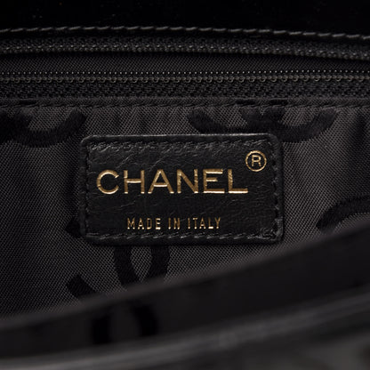 Chanel Patent Chocolate Bar CC Tote Black 8 of 9