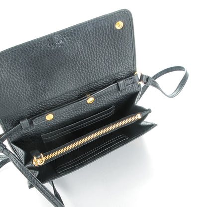 Prada Vitello Daino Metal Mini Crossbody Nero Black 5 of 7