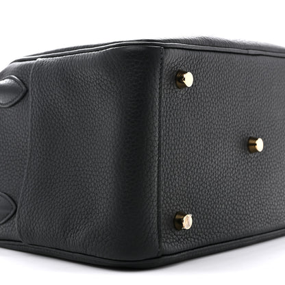Hermes Taurillon Clemence Lindy 26 Black 9 of 13