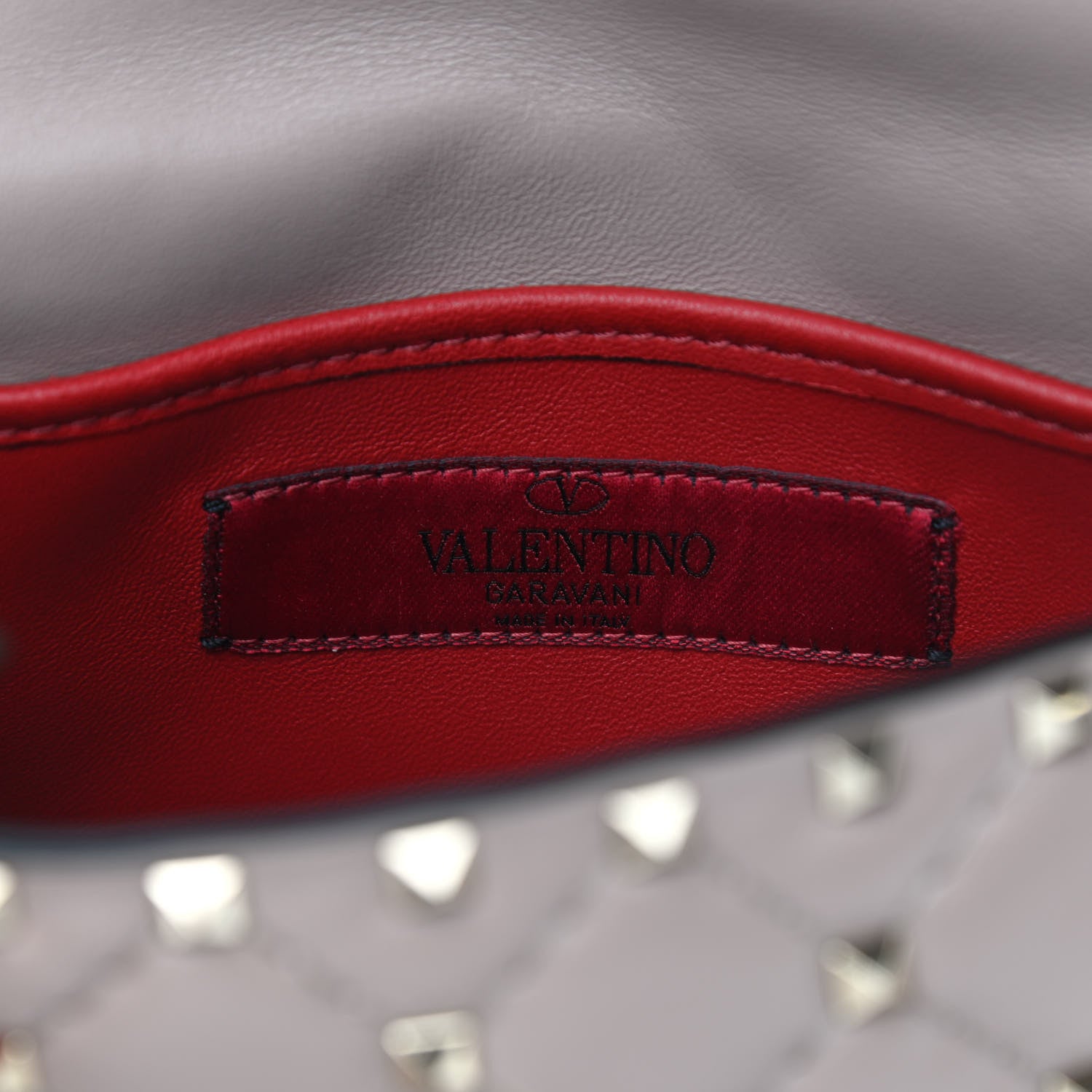 Valentino Garavani Nappa Small Rockstud Spike Shoulder Bag Poudre 8 of 10