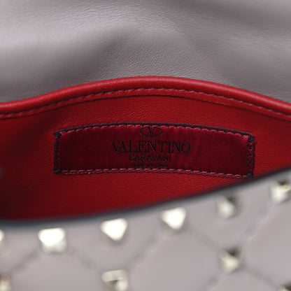 Valentino Garavani Nappa Small Rockstud Spike Shoulder Bag Poudre 8 of 10