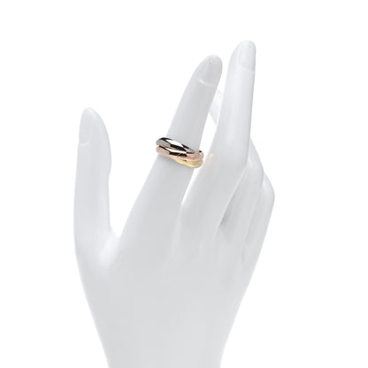 Cartier 18K Pink Yellow White Gold Trinity Ring 52 6 2 of 6