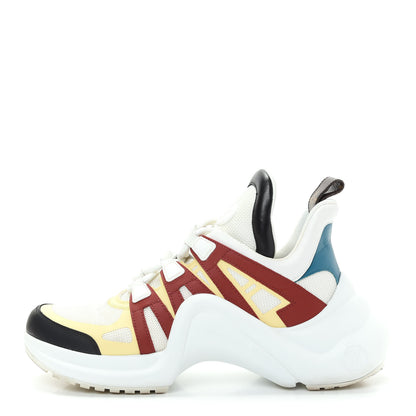 Louis Vuitton Calfskin Technical Nylon LV Archlight Sneakers 39 Terracotta 1 of 13