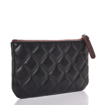 Chanel Lambskin Quilted Small Cosmetic Case Black 3 of 8
